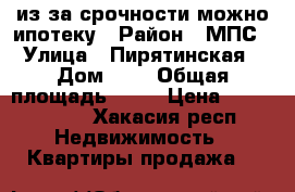 из-за срочности можно ипотеку › Район ­ МПС › Улица ­ Пирятинская › Дом ­ 4 › Общая площадь ­ 33 › Цена ­ 1 200 000 - Хакасия респ. Недвижимость » Квартиры продажа   